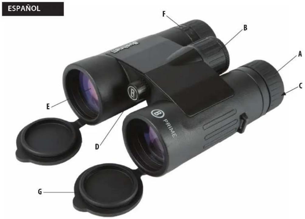 BUSHNELL Prime 8x32 - GUIDE DES PIECES - 1
