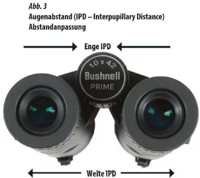 BUSHNELL Prime 8x32 - ANPASSUNG DES FOKUS UND DIOPTRIEN - 4