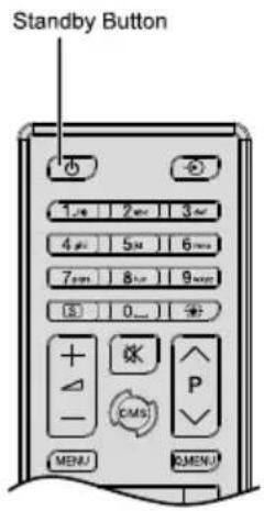 TOSHIBA TDE553 - Mise en marche/Arrêt du téléviseur - 1