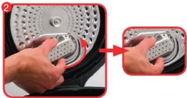 KRUPS Cook4Me+ Connect - HOW TO DISASSEMBLE THE METAL LID: - 1
