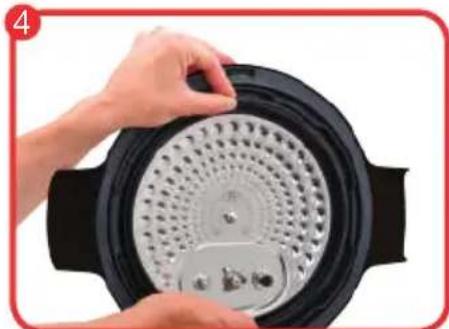 KRUPS Cook4Me+ Connect - DIE DEKOMPRESSIONSKUGEL REINIGEN: - 1