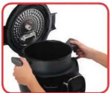 KRUPS Cook4Me+ Connect - MISE EN PLACE DU TRÉPIED SOUS LE PANIER VAPEUR : - 1