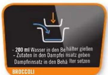 KRUPS Cook4Me+ Connect - MENÜ ZUTATEN: - 9