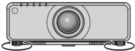 PANASONIC PTDZ780 - Réglage des pieds réglables - 1