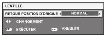 PANASONIC PTDZ780 - Réglage de la position d'objectif - 1