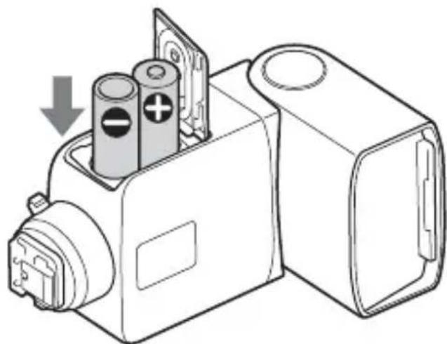 SONY HVLF32M - Insertion des piles (non fournies) - 2