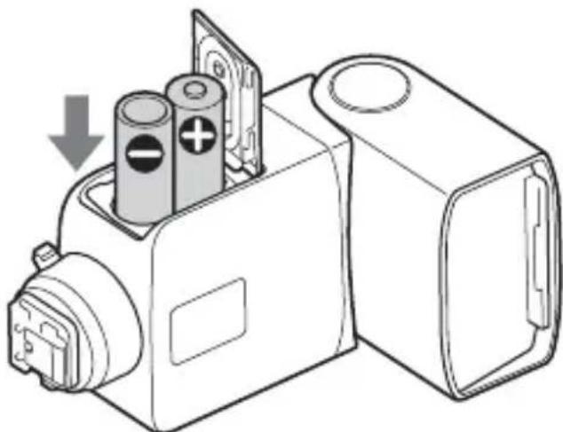SONY HVLF32M - Inserting batteries (not supplied) - 2