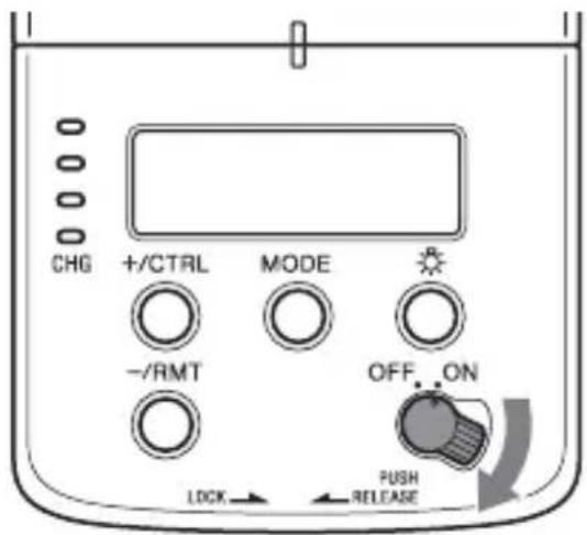 SONY HVLF32M - Réglez l'interrupteur POWER sur ON. - 1