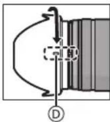 PANASONIC HFSA14140GC - ■ Gegenlichtblende aufsetzen (Mitgeliefertes Zubehör) - 4