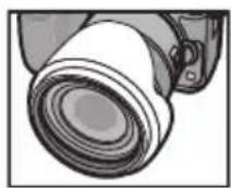 PANASONIC HFSA14140GC - ■ Almacenamiento temporal de la visera del objetivo - 2