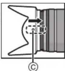 PANASONIC HFSA14140GC - ■ 安裝鏡頭遮光罩(提供的附件) - 3