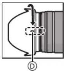 PANASONIC HFSA14140GC - ■ Attaching the Lens Hood (Supplied Accessory) - 4