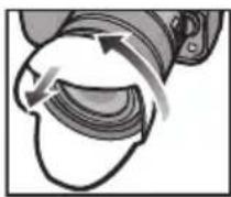 PANASONIC HFSA14140GC - ■ 暫時存放鏡頭遮光罩 - 1