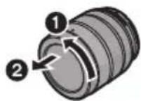 PANASONIC HFSA14140GC - ■ Attaching the Lens - 1
