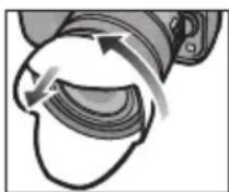 PANASONIC HFSA14140GC - ■ Gegenlichtblende auf dem Objektiv aufbewahren - 1