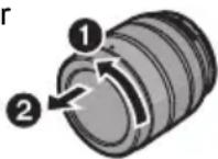 PANASONIC HFSA14140GC - Installazione/Rimozione dell'obiettivo - 1