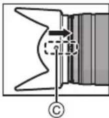 PANASONIC HFSA14140GC - ■ Присоединение бленды объектива (Принадлежность в комплекте) - 3