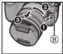 PANASONIC Lumix HFSA14140E - Disinstallazione dell'obiettivo - 1