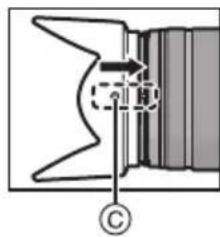 PANASONIC Lumix HFSA14140E - Gegenlichtblende aufsetzen (Mitgeliefertes Zubehör) - 3