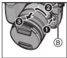 PANASONIC Lumix HFSA14140E - Detaching the Lens - 1