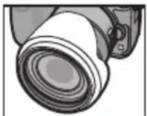 PANASONIC Lumix HFSA14140E - Gegenlichtblende auf dem Objektiv aufbewahren - 2