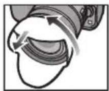 PANASONIC Lumix HFSA14140E - Almacenamento temporal de la visera del objetivo - 1