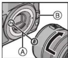 PANASONIC Lumix HFSA14140E - Attaching the Lens - 1