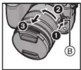 PANASONIC Lumix HFSA14140E - Retrait de l'objetif - 1