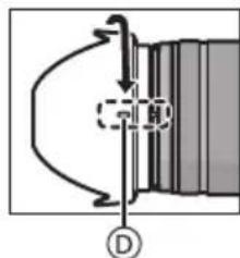 PANASONIC Lumix HFSA14140E - Gegenlichtblende aufsetzen (Mitgeliefertes Zubehör) - 4