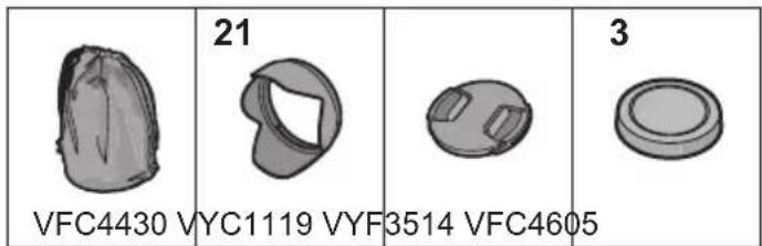 PANASONIC Lumix HFSA14140E - Accessoires fournis - 1