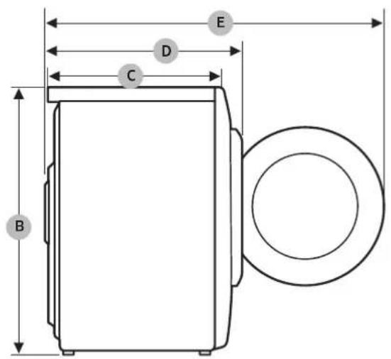 SAMSUNG DV81N62532W - Technische Daten - 2