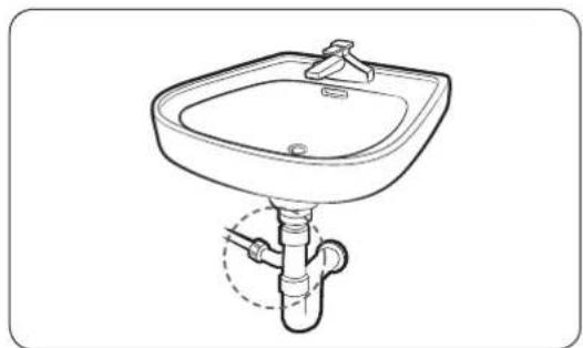 SAMSUNG DV91M52001W - Enutilisantletuyau devidange du lavabo： - 2