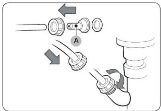 SAMSUNG DV91M52001W - Enutilisantletuyau devidange du lavabo： - 1