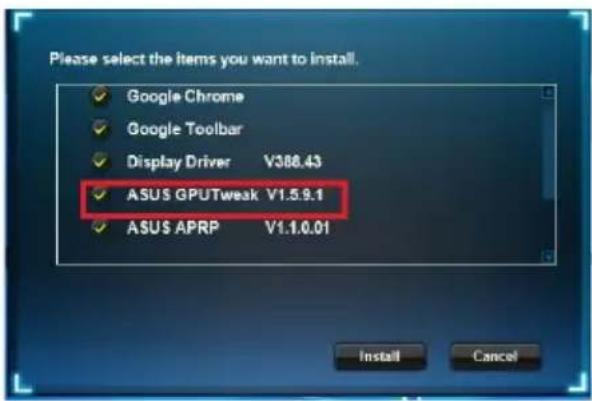 ASUS ROG Strix GTX1650 O4G Gaming - Nameščanje pripomočka ASUS GPU Tweak v sistemih Windows® 10 / 8.1 / 8 / 7 (64-bitne izdaje) - 2