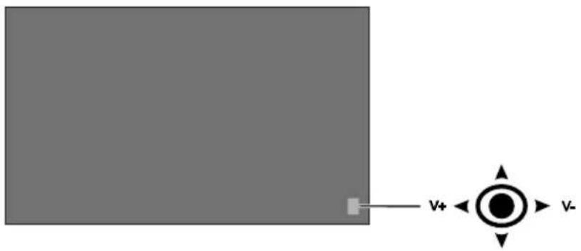 HITACHI UHD7510 - Control Buttons on the Display - 1