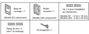 PANASONIC VLV554 - Accessoires fournis pour l'installation - 1