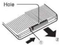 LENCO DVP940 - Insert the battery - 1