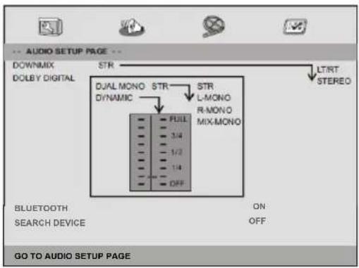 LENCO DVP1047 - Audio Setup Page - 1