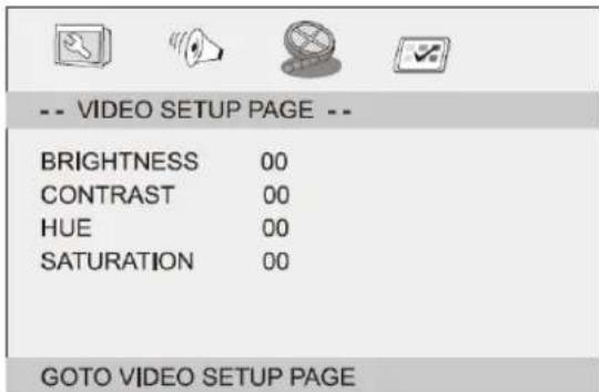 LENCO DVP1047 - Video Setup Page - 1