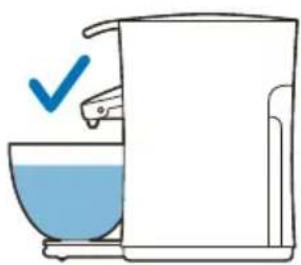 PHILIPS UpBeat SHB2505 - Flushing the machine before first use - 2