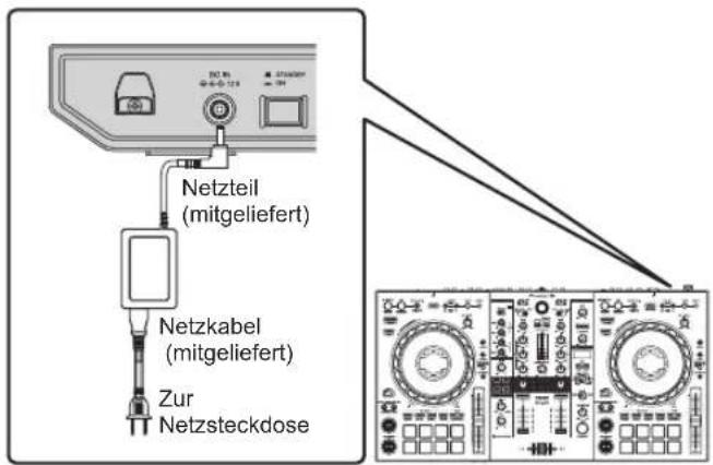 PIONEER DDJ800 - Verbinden Sie Geräte wie Aktivboxen, Endstufenverstärker oder Komponenten mit den [MASTER 1]- oder [MASTER 2]-Ausgangsbuchsen. - 3