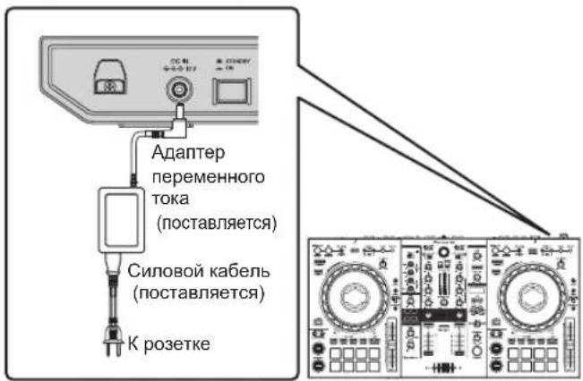 PIONEER DDJ800 - Подключите устройства, такие как громкоговорители или усилитель мощности, а также другие компоненты к разъему [MASTER 1] или [MASTER 2]. - 3