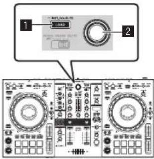 PIONEER DDJ800 - Caricamento di un brano su un deck dell'unità - 1