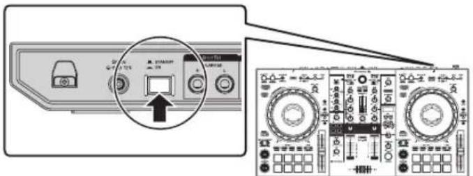 PIONEER DDJ800 - Ligue dispositivos como, por exemplo, altifalantes amplificados, um amplificador de potência e componentes aos terminais de saída [MASTER 1] ou [MASTER 2]. - 3