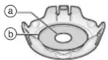 PANASONIC ESED95 - Turnati o cantitate mica de apa si gel de duş in centrul periei sonice de spalare [O]. (Fig. 18) - 1