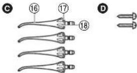 PANASONIC EW1311 - Identification af dele - 4