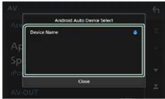KENWOOD DNX5190DABS - Selectionnez un périphérique Android (DNX9190DABS) - 1