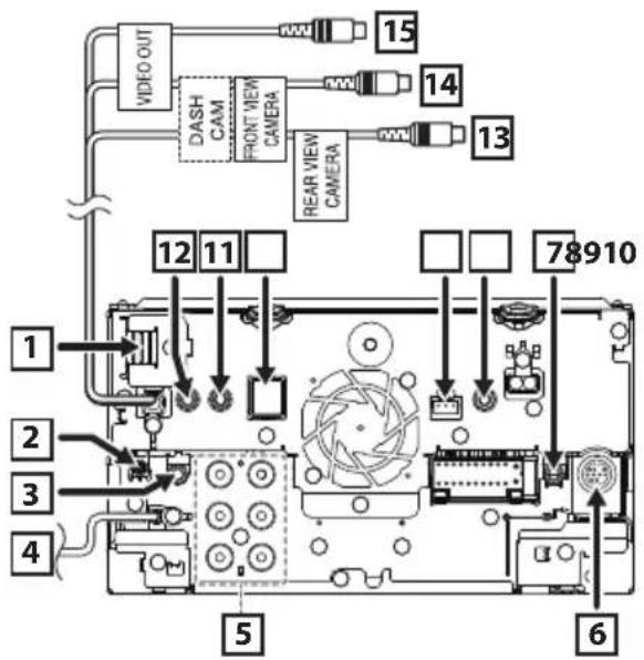 KENWOOD DNX5190DABS - - Connexion du système et des composants externes - 1
