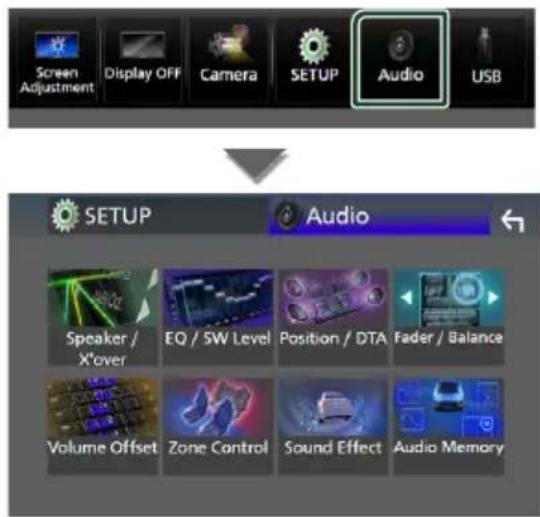 KENWOOD DNX5190DABS - Contrôle de l'audio - 1