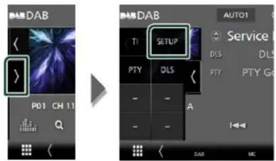 KENWOOD DNX5190DABS - Configuration DAB - 1